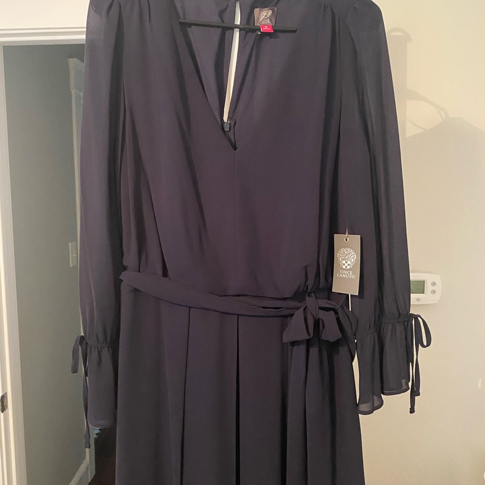 Vince Camuto navy blue jumpsuit.